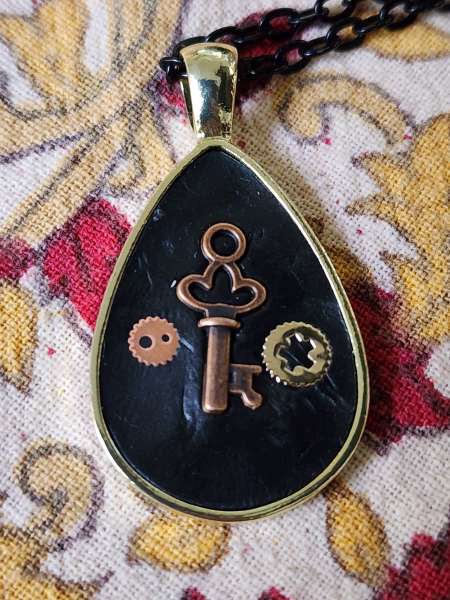 Key necklace 1 a key pendant